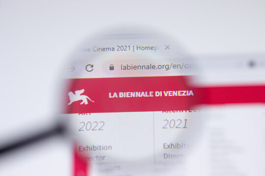 New York, USA - 17 February 2021: Venice Film Festival Logo Close Up On Website Page, Illustrative Editorial.