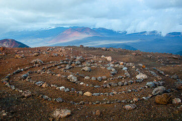 Volcanic Landscape. Russia, Kamchatka 2020. Photo taken during an expedition to the volcano.