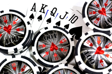 royal flush winning poker hand