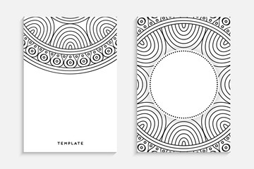 Business Card. Vintage decorative elements