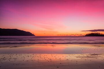 Beautiful, scenic, sunrise, over Pirates Bay. South Eastern Tasmania, Australia.