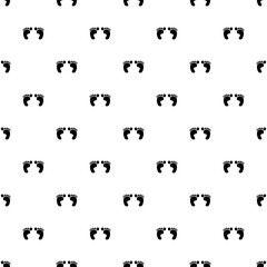 Step footprints paths, vector icon Illustration. isolated on white background seamless pattern