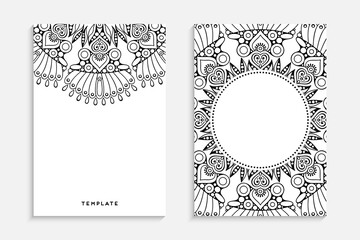 Business Card. Vintage decorative elements