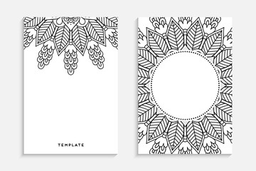 Business Card. Vintage decorative elements