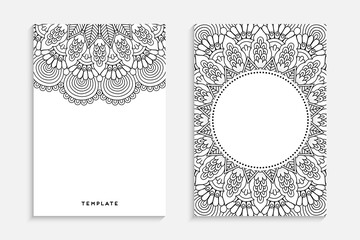 Business Card. Vintage decorative elements