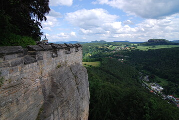 Festung Königstein im Elbsandsteingebirge