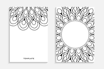 Business Card. Vintage decorative elements