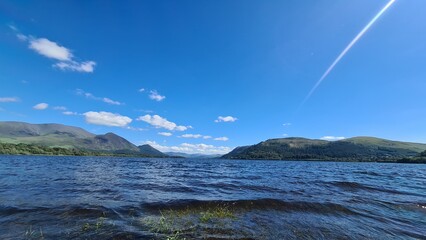 Naklejka premium lake in the mountains