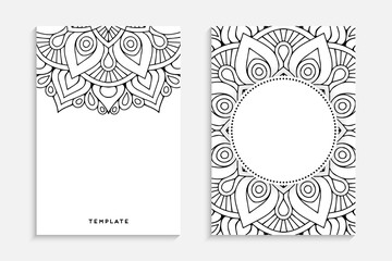 Business Card. Vintage decorative elements