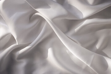 Obraz premium Smooth elegant white silk or satin texture