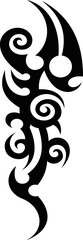 Vector symbol, ornament, tattoo. beautiful vector illustration. Drawings on the body, ancient symbols.	