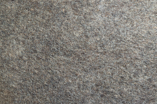 Natural Gray Felt For Background Close-up