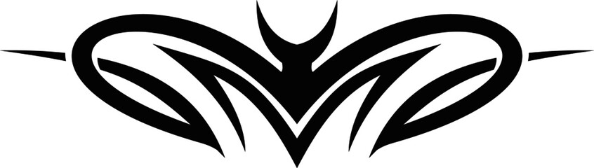 Vector symbol, ornament, tattoo. beautiful vector illustration. Drawings on the body, ancient symbols.	