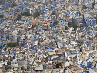 Colorful houses of Jodhpur, the "blue city"