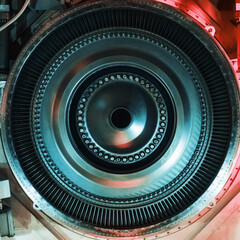 A structural element of a turbine with blades for aviation and power generation.
