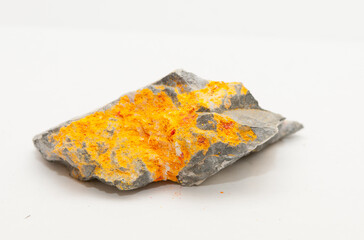realgar with stibnite and granite