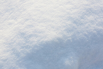 Beautiful snow on sunny day in winter