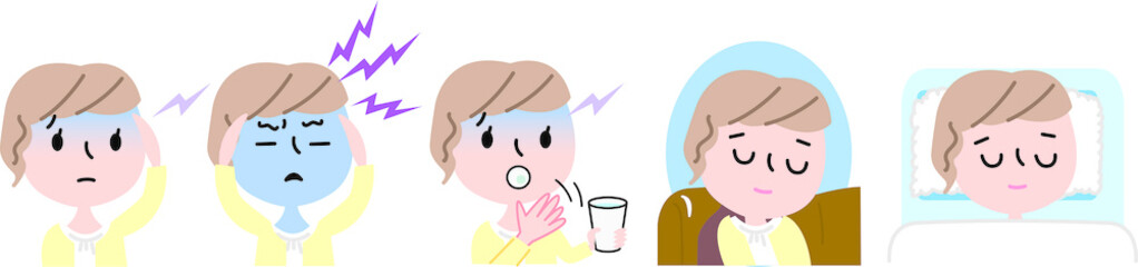 女性偏頭痛セット