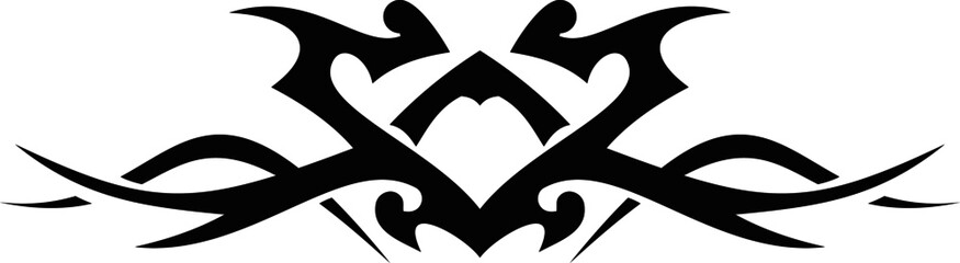 Fototapeta premium Vector symbol, ornament, tattoo. beautiful vector illustration. Drawings on the body, ancient symbols. 