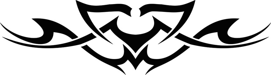 Vector symbol, ornament, tattoo. beautiful vector illustration. Drawings on the body, ancient symbols.	