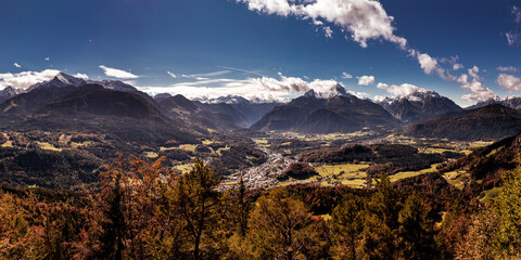 Autumn at the Watzmann in Berchtesgadener Land, Bavaria, Germany.