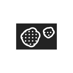 Eczema disease color line icon. Isolated vector element.