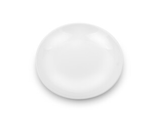 white plate isolated on white background