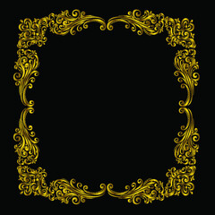 Oriental vector damask patterns for greeting cards and wedding invitations