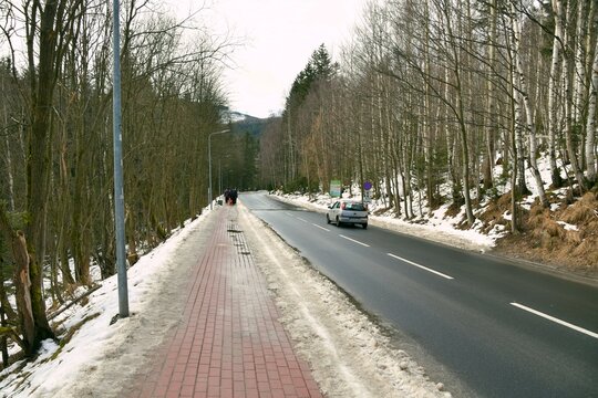 Karpacz anomalia grawitacji na drodze
