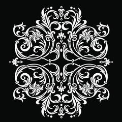 Oriental vector damask patterns for greeting cards and wedding invitations