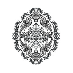 Oriental vector damask patterns for greeting cards and wedding invitations