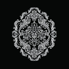 Oriental vector damask patterns for greeting cards and wedding invitations