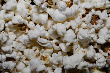 Salted popcorn texture, patern.