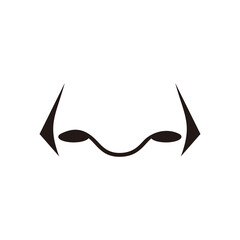 nose icon vector illustration sign