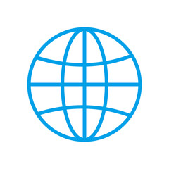 Obraz premium globe icon vector illustration sign