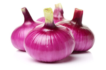  red onion isolated on white background