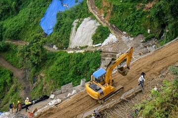 インドの工事現場
