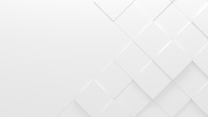 White Tiled Business Style Background (3D Illustration)