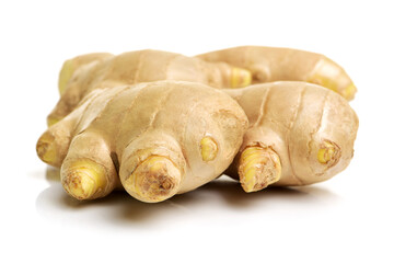 ginger root isolated on white