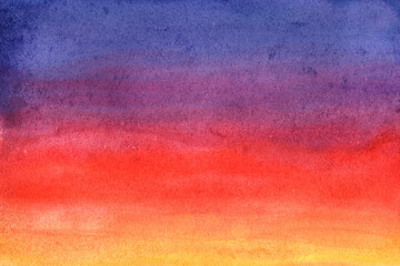 yellow red orange pink purple grunge in watercolor