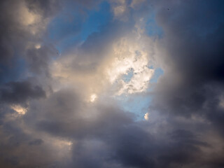 Light and Dark Storm Clouds Form a Dramatic Picture