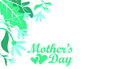 Obraz premium Happy Mother's Day greeting written with hand lettering. Typography design template for poster, banner, gift card, t-shirt print, label, badge. Vector illustration on a white background.