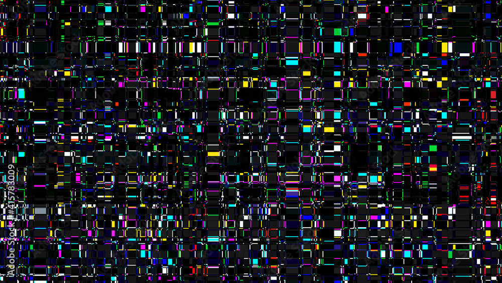 Poster glitch background. unusual glitch vector backdrop. computer screen error. digital pixel noise. telev