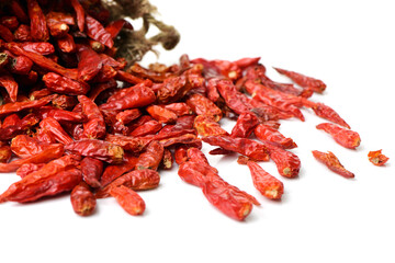 dried red chili peppers