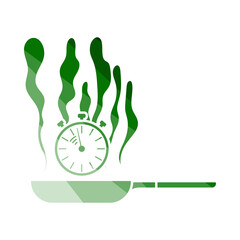 Pan With Stopwatch Icon