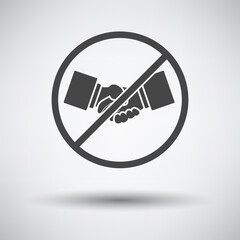 No Hand Shake Icon