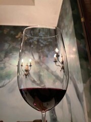 red wine in a glass