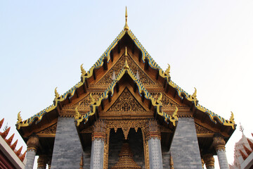 buddhist temple (Wat Ratchaphradit) in bangkok (thailand) 