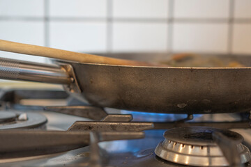 stove in the kitchen