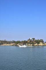 Fototapeta na wymiar 宮城　松島湾の小さな港からの風景